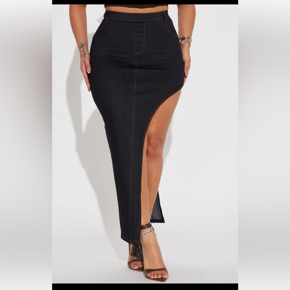 Fashion Nova High Slit Maxi Skirt - Picture 3 of 8